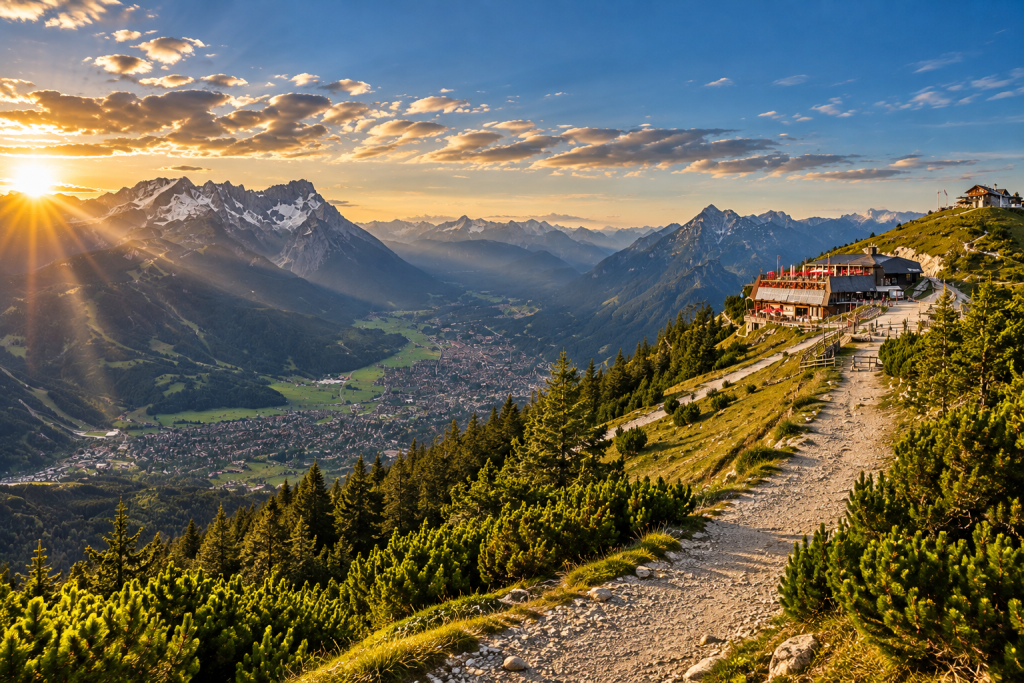 Eine Fahrt mit der Wankbahn auf den Garmischer Sonnenberg