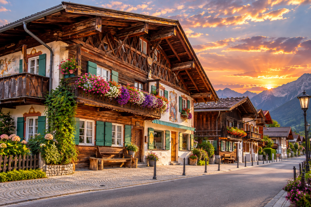 Frühlingstrasse in Garmisch